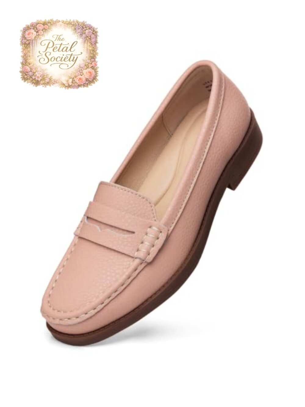 Leather Penny Loafers Slip On Business Casual Dress Shoes Comfort Flats